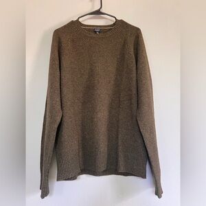 J.Crew 100% Lambswool Crewneck Sweater Brown Men’s M (Fits Large)